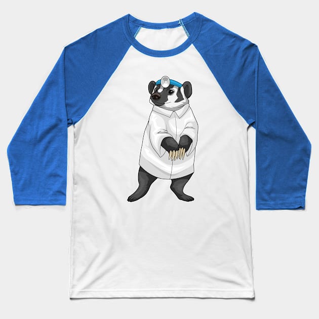 Badger Doctor Doctor's coat Baseball T-Shirt by Markus Schnabel